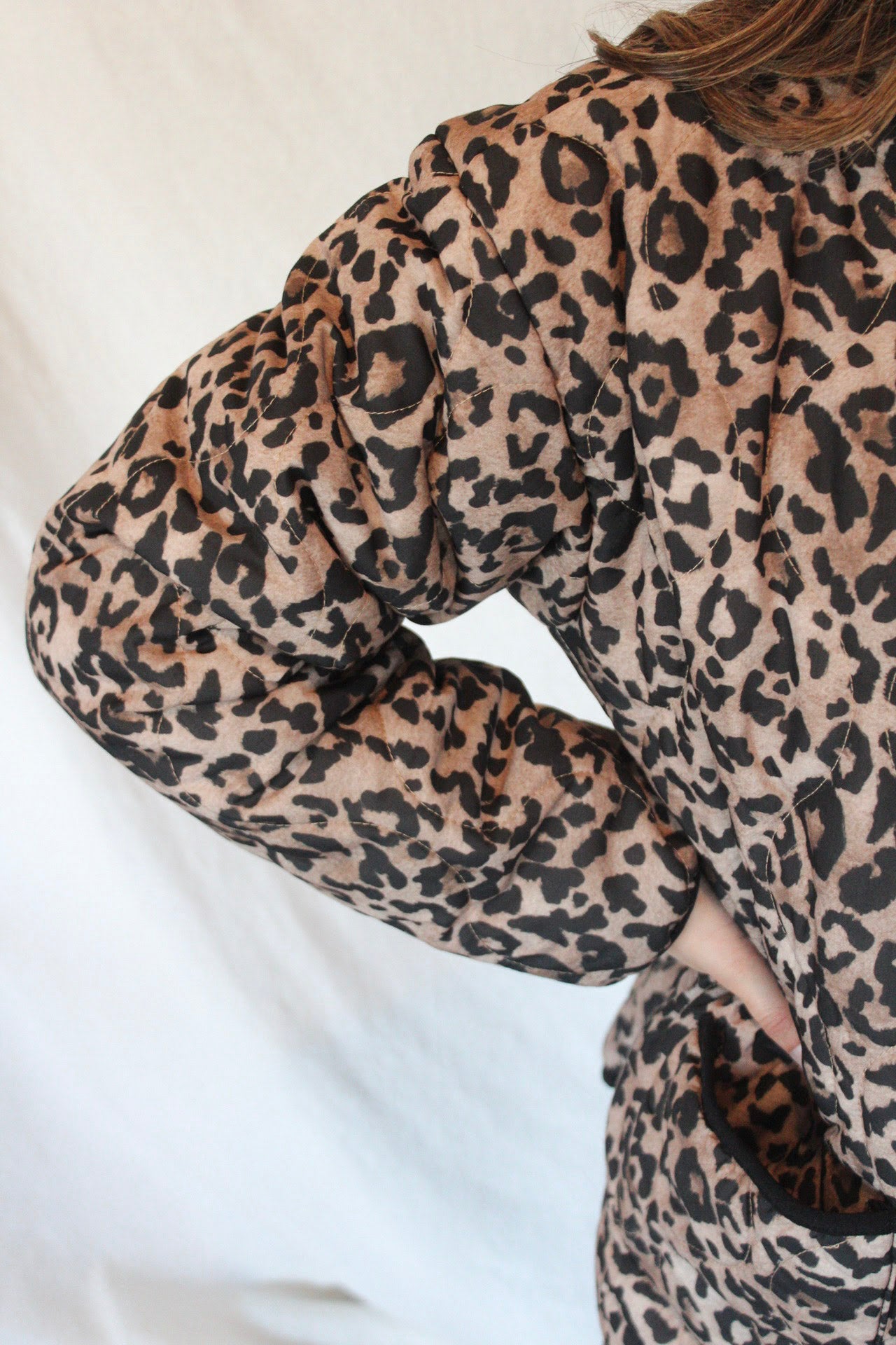 Sophie Quilted Jacket - Leopard