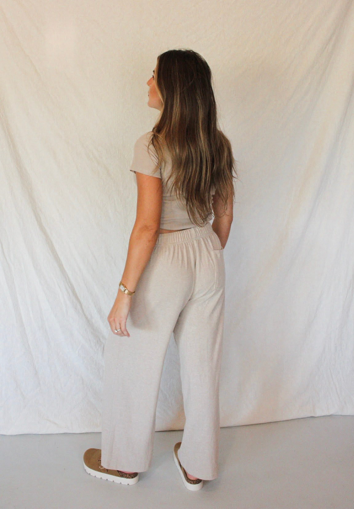 Sloane Knit Pant - Taupe