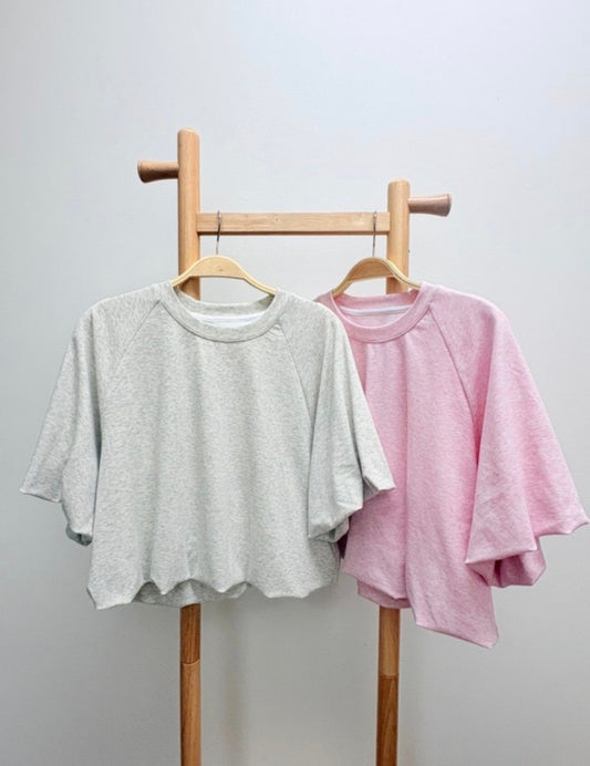 Bentley Bubble Top - Heather Grey