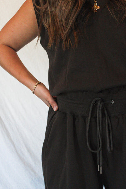 Harper Knit Jumpsuit - Ash