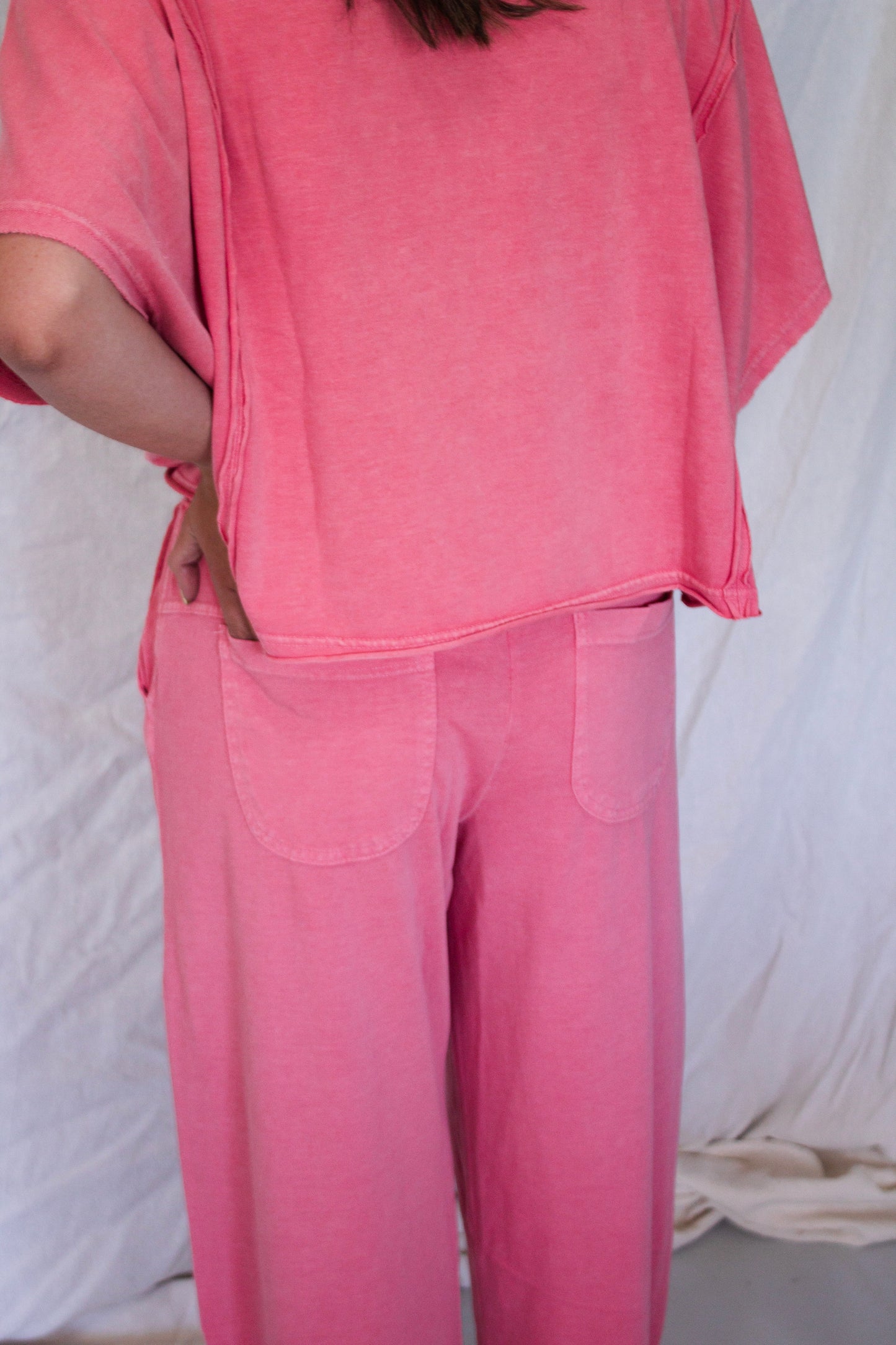 Hallie Washed Set - Strawberry