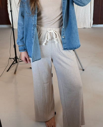 Sloane Knit Pant - Taupe