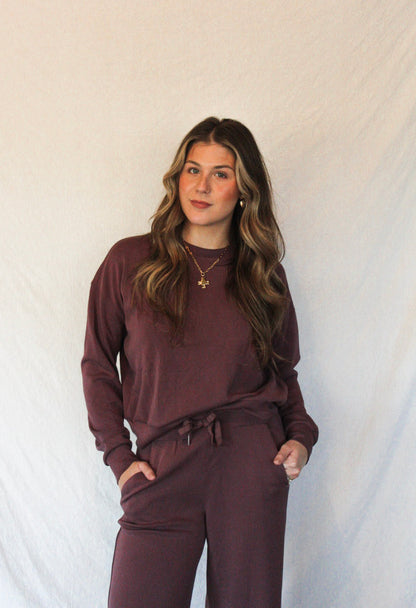 Remi Crewneck Sweatshirt – Plum