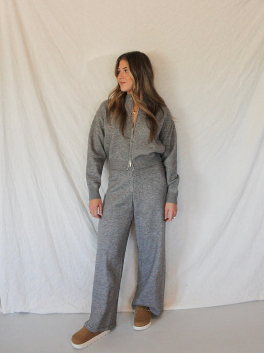 The Maren Knit Set - Charcoal