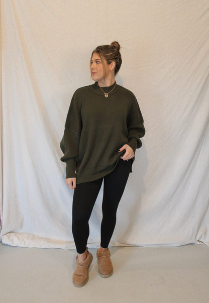 Camden Oversized Sweater - Olive