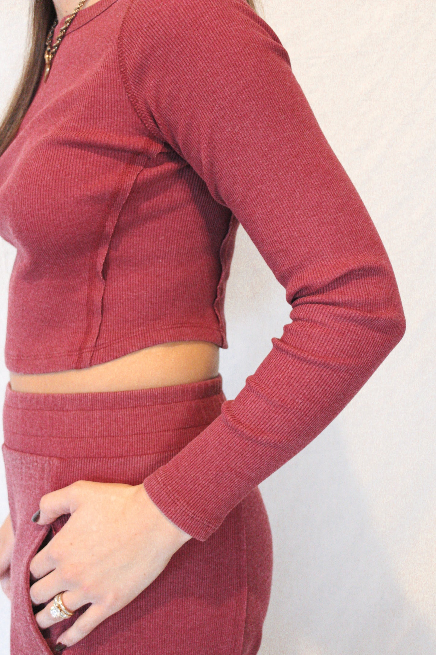 Bailey Boatneck Set - Crimson