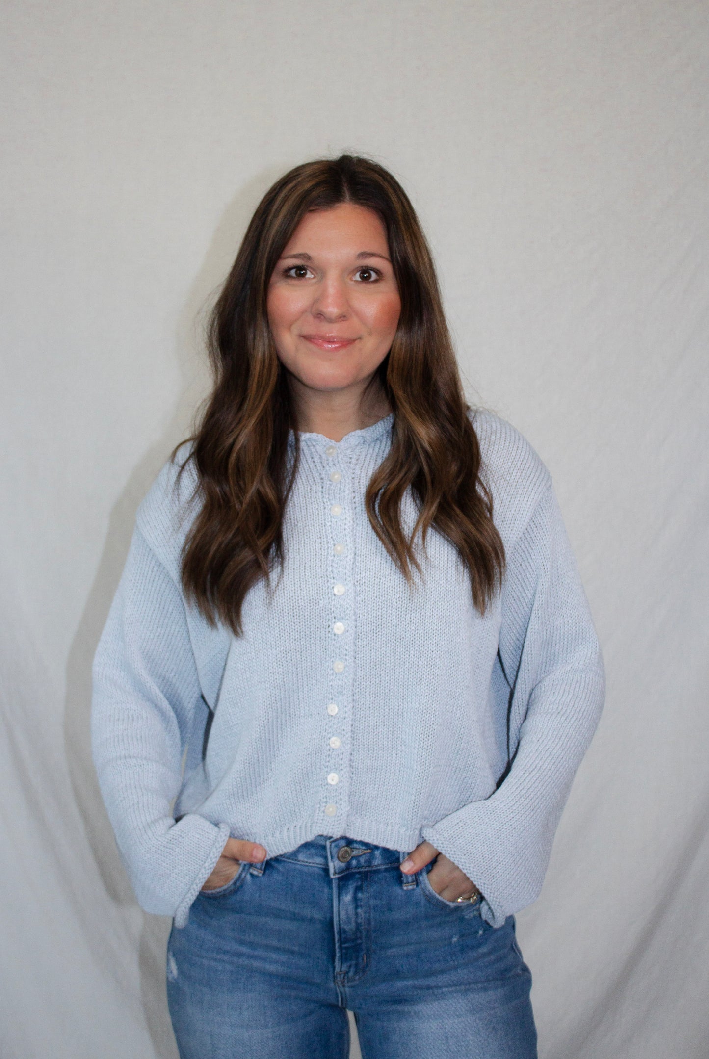 Bella Cardigan - Sky Blue