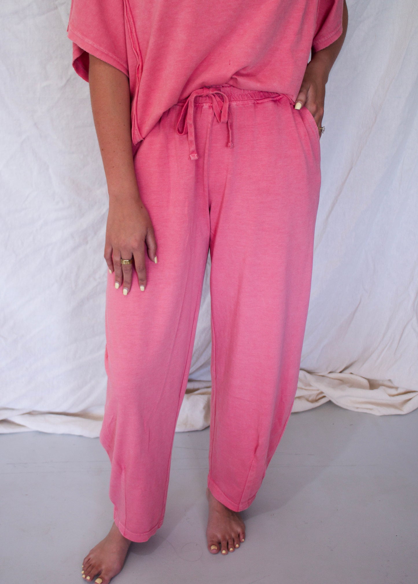Hallie Washed Set - Strawberry