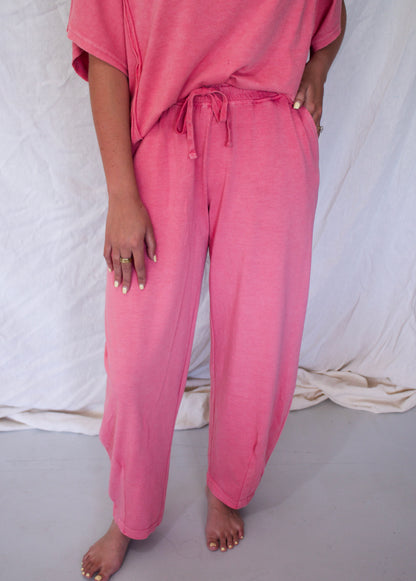 Hallie Washed Set - Strawberry
