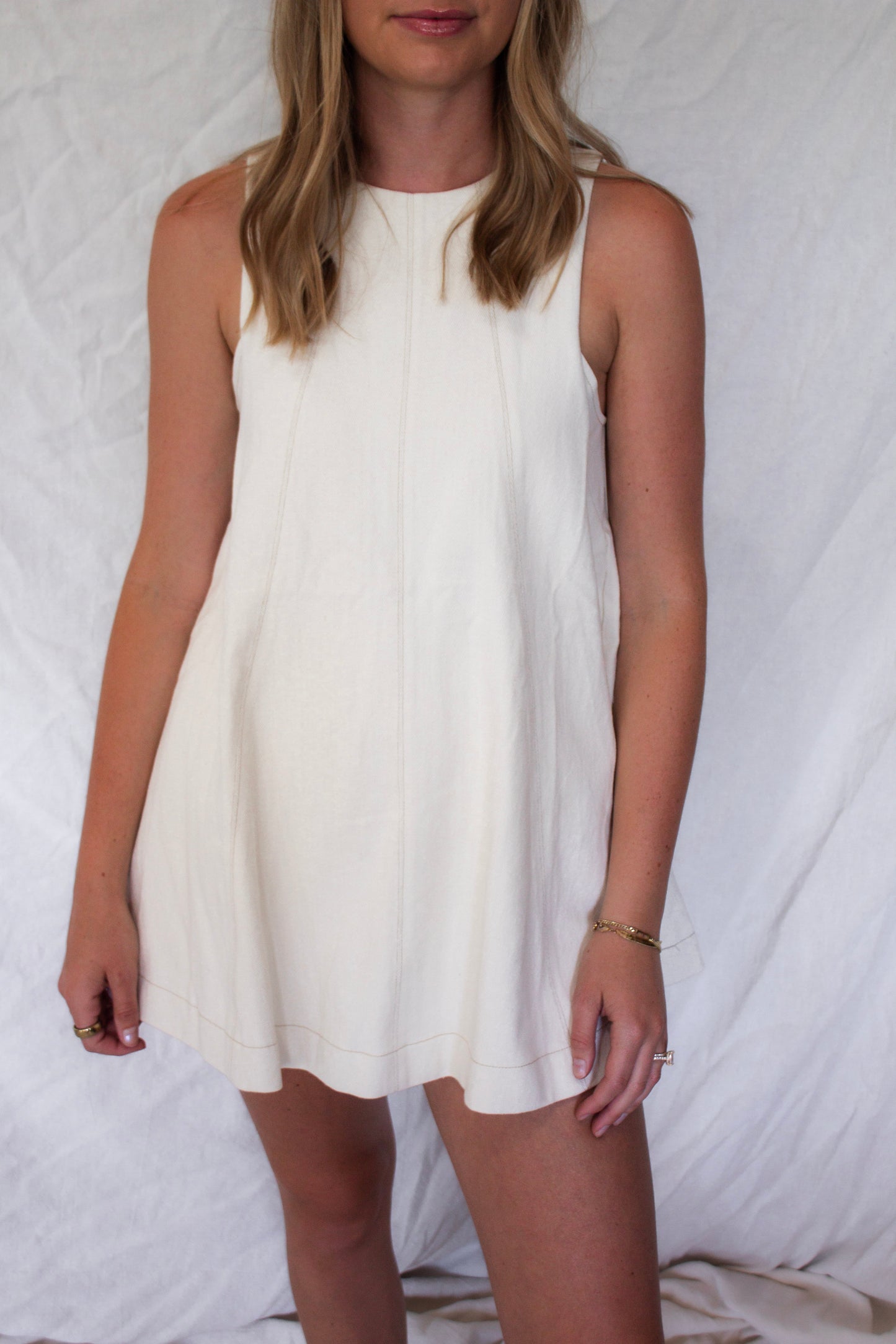 Nora Swing Romper - Off White