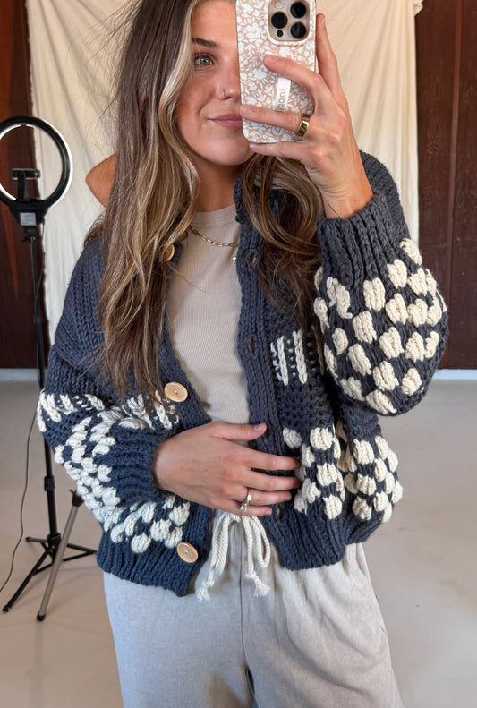 The Calder Cardigan - Navy