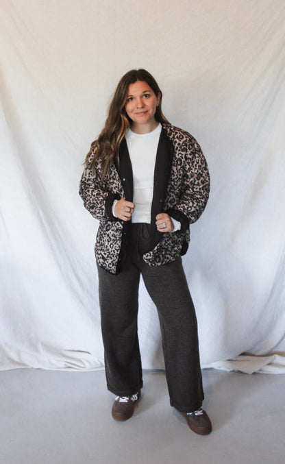 Sophie Quilted Jacket - Leopard