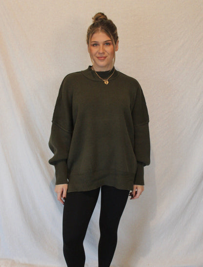 Camden Oversized Sweater - Olive