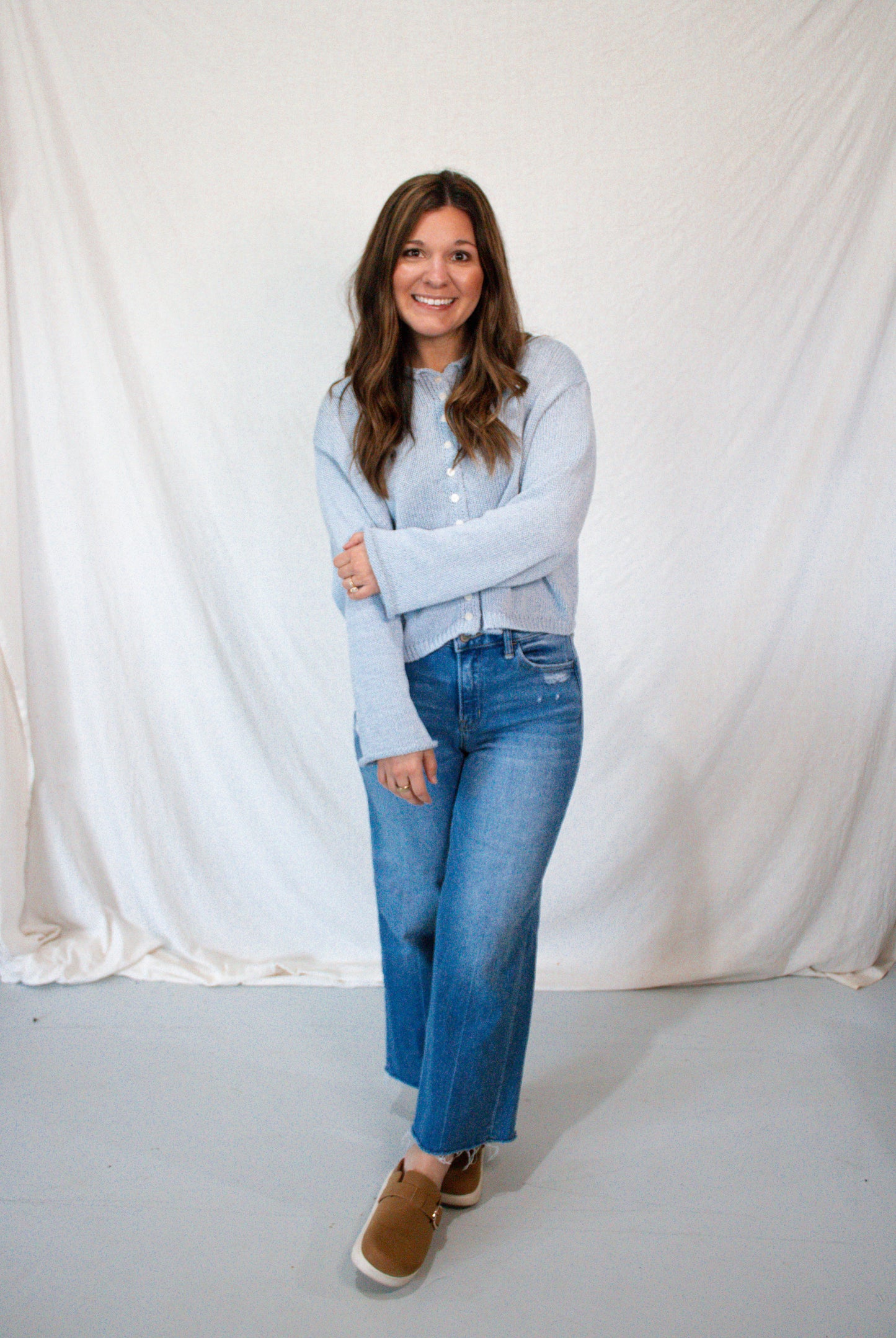 Bella Cardigan - Sky Blue