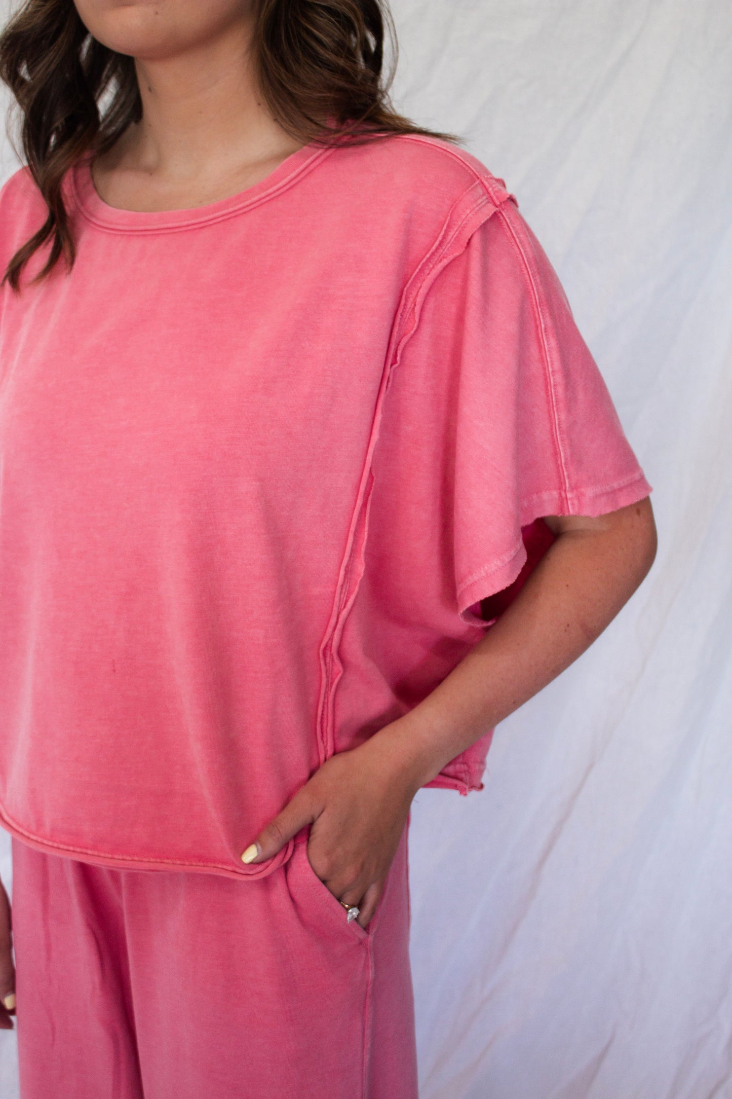 Hallie Washed Set - Strawberry