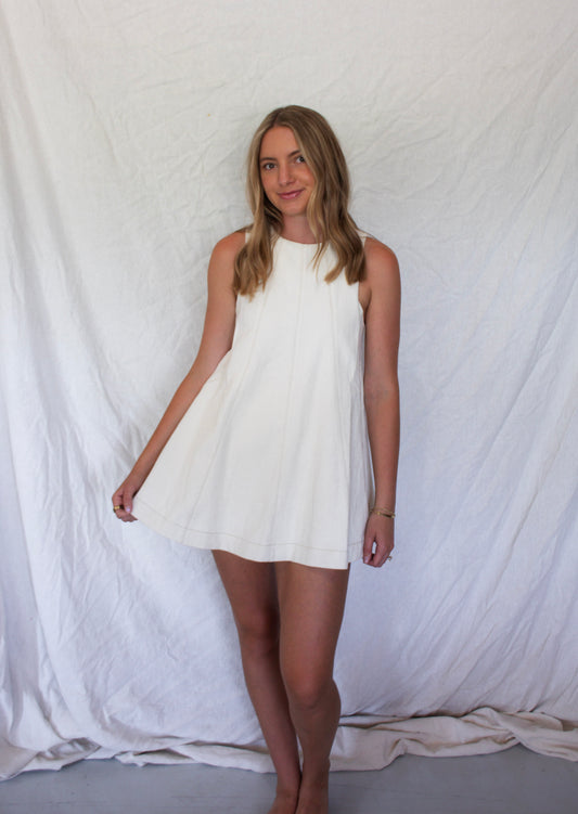 Nora Swing Romper - Off White