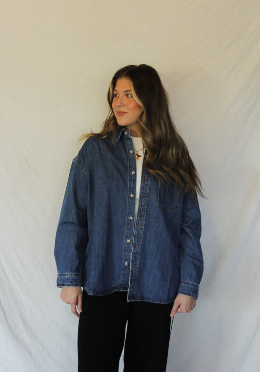 The Blake Denim Jacket - Dark Denim