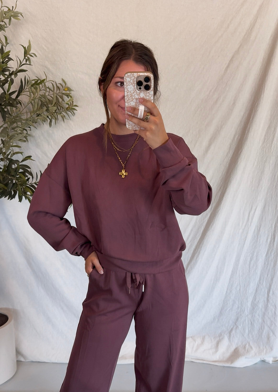 Remi Crewneck Sweatshirt – Plum