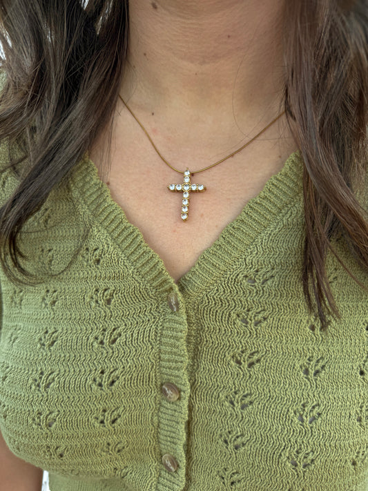 Diamond Cross Necklace