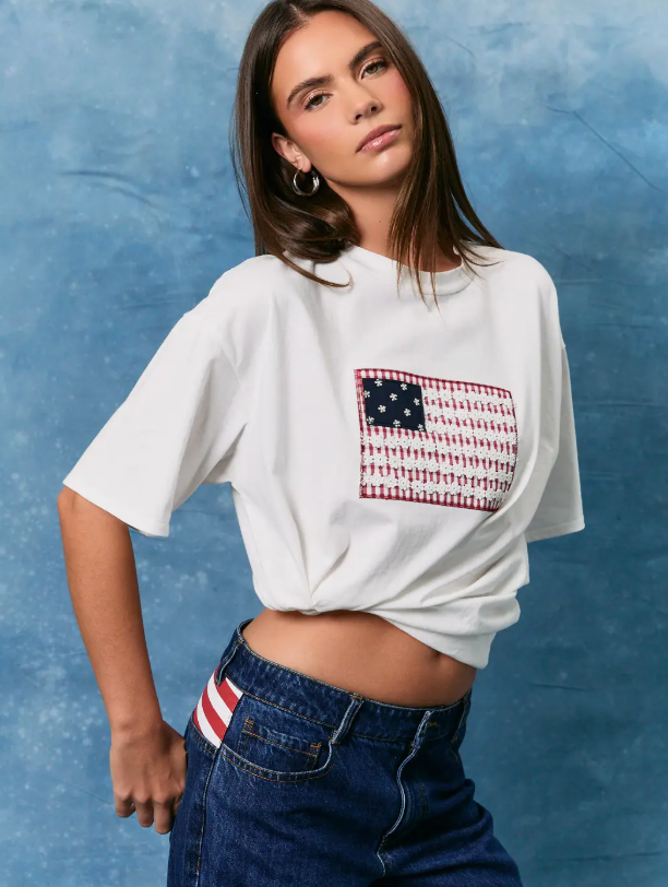 American Honey Tee - White