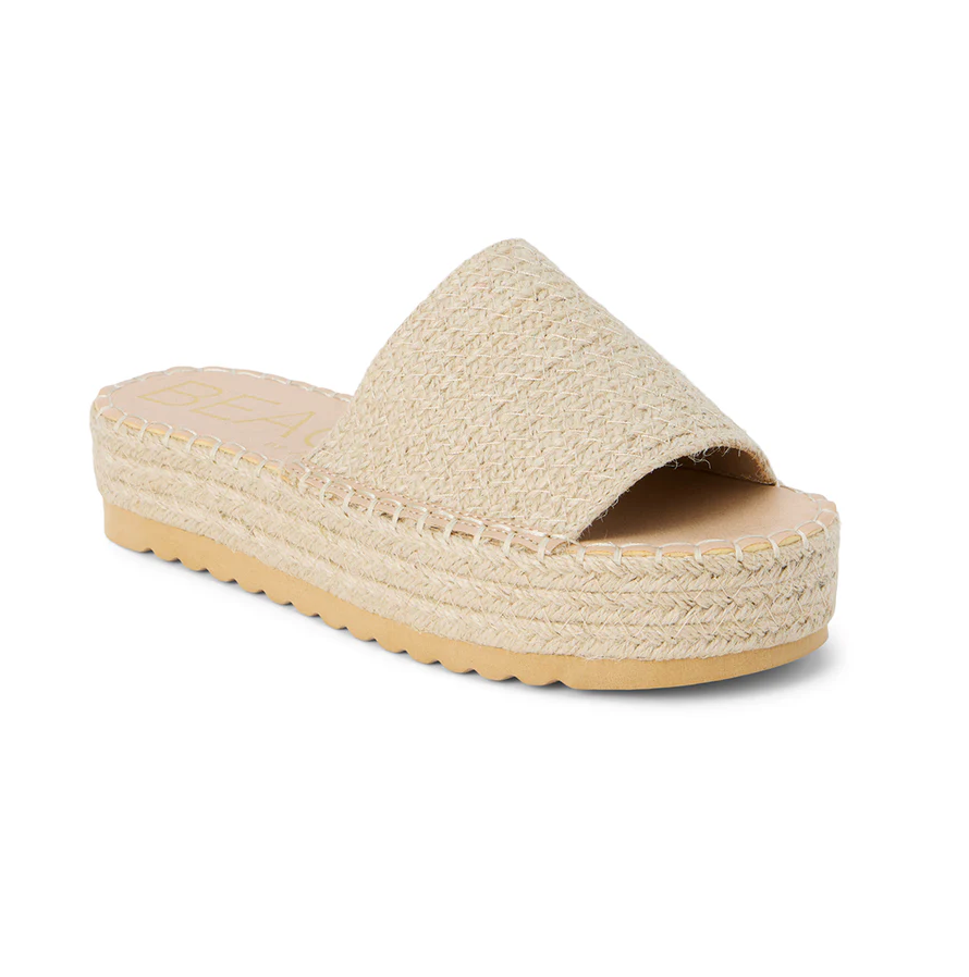 Del Mar Platform Sandal - Natural